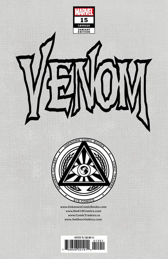 Venom #15 [Dwb] Unknown Comics Marco Mastrazzo Exclusive Virgin Var (01/18/2023) (ONLINE ORDER ONLY)