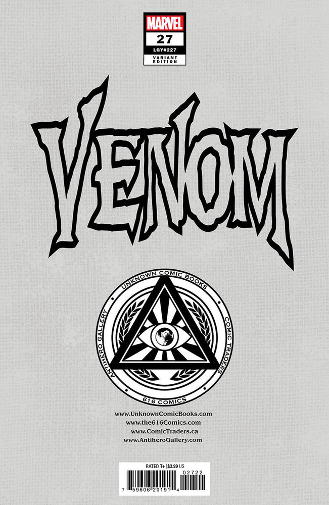 Venom #27 Unknown Comics Miguel Mercado Exclusive Var (11/01/2023) (12/27/2023) (ONLINE ORDER ONLY)