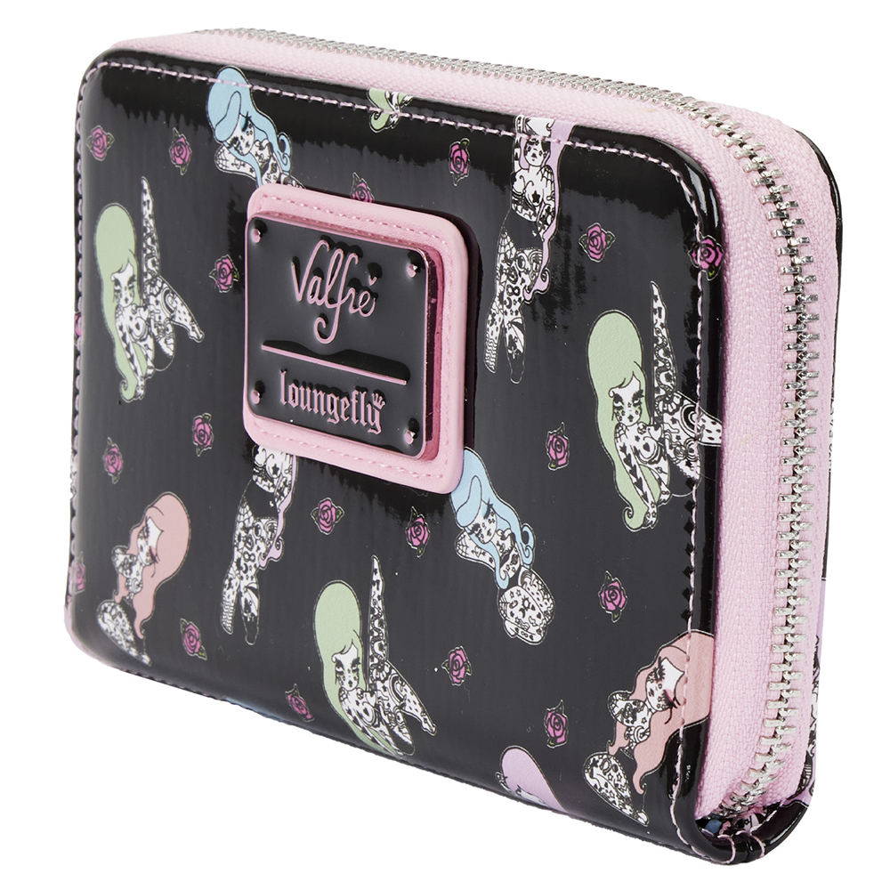Loungefly: Valfre Tattoo Aop Zip Around Wallet (ONLINE ORDER ONLY)