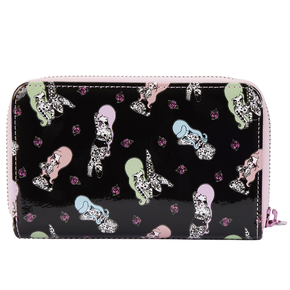 Loungefly: Valfre Tattoo Aop Zip Around Wallet (ONLINE ORDER ONLY)