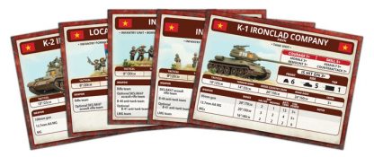 Flames of War: 'NAM - People's Army of Vietnam Unit Cards (ONLINE ORDER ONLY)