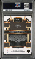Graded 2023 Panini Select Victor Wembanyama #87 Silver Rookie RC Basketball Card PSA 10 Gem Mint (ONLINE ORDER ONLY)
