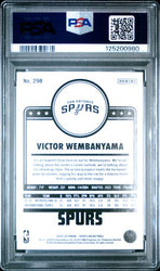 Graded 2023 Panini Hoops Victor Wembanyama #298 Hyper Blue Rookie RC Basketball Card PSA 10 Gem Mint (ONLINE ORDER ONLY)