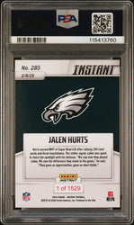 Graded 2024 Panini Instant NFL Jalen Hurts #285 Football Card PSA 10 Gem Mint (ONLINE ORDER ONLY)