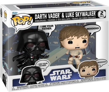 Star Wars Darth Vader & Luke Skywalker Funko Pop! Vinyl Figure 2-Pack (Online Order Only)