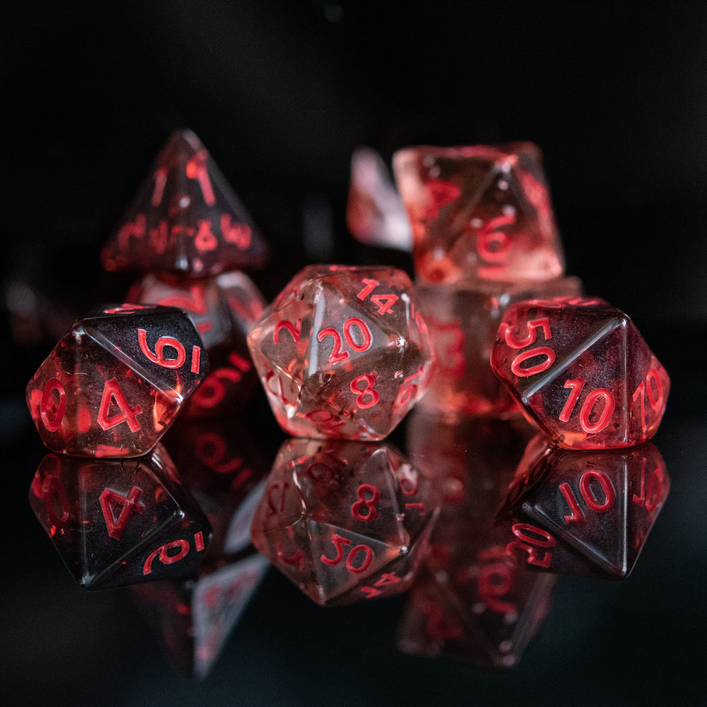 Pre-Order || Vampira Acrylic Dice Set