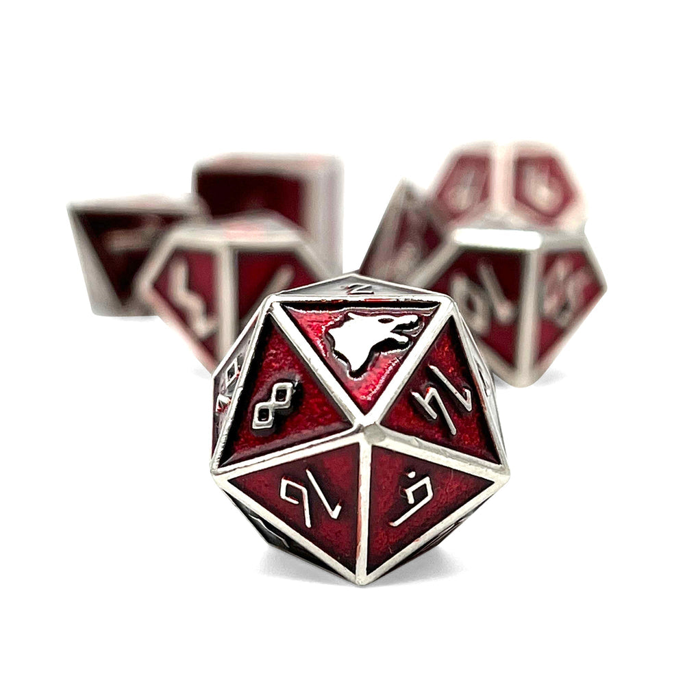 Vampire Blood - Norse Themed Metal Dice Set (Online Only)