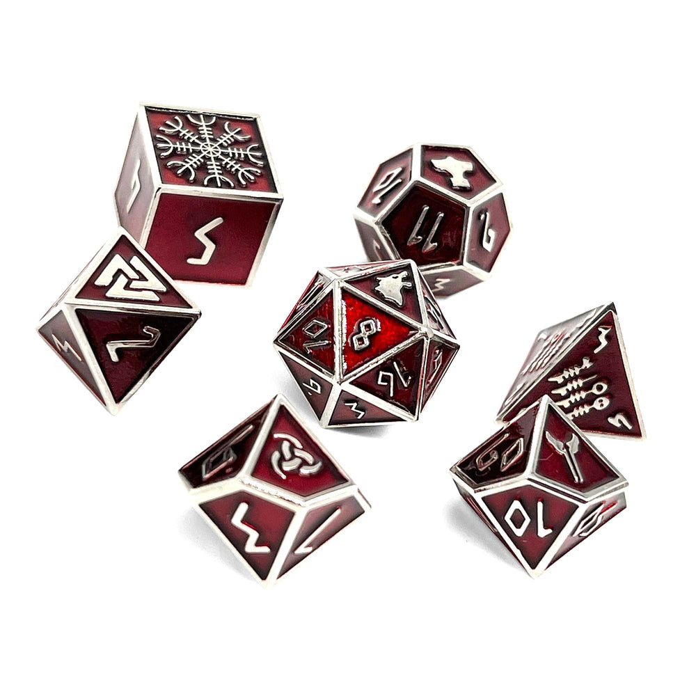 Vampire Blood - Norse Themed Metal Dice Set (Online Only)