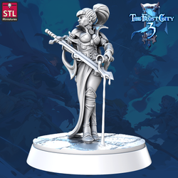 3D Printed STL Miniatures Vampire Core Characters The Frost City 3 28 - 32mm War Gaming D&D (Online Only)