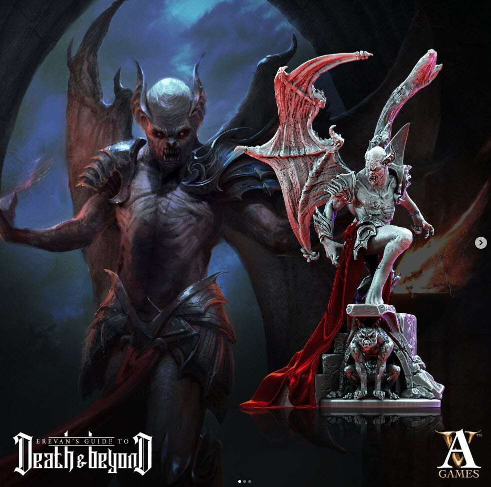 3D Printed Archvillain Games Elder Vampire 28 32mm D&D (Online Only)