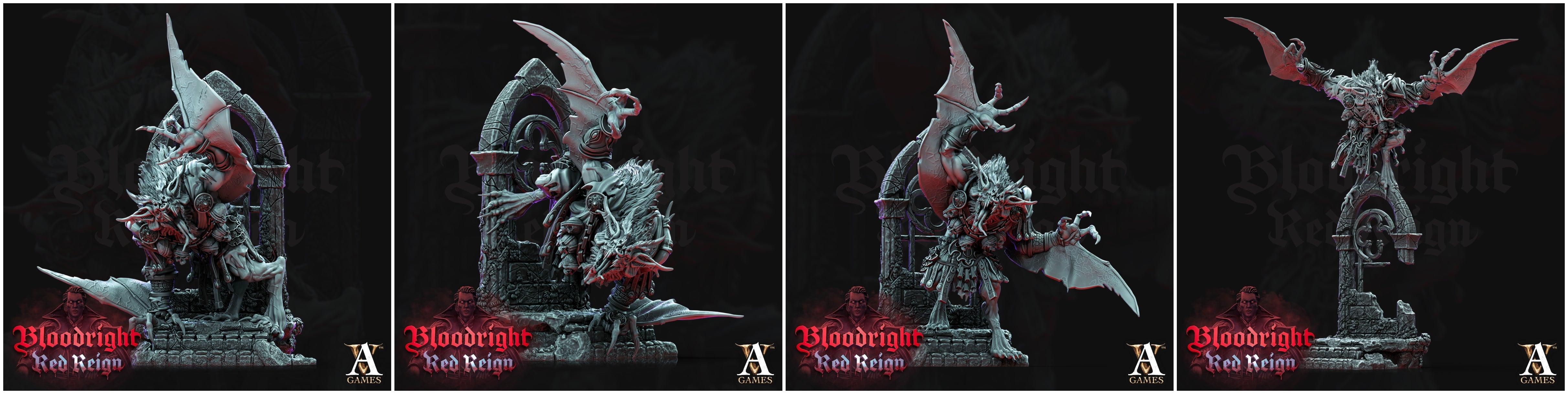 3D Printed Archvillain Games Bloodright Red Reign - Vampire Miasma 28mm 32mm D&D (Online Only)