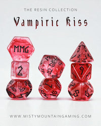 Vampiric Kiss Resin Dice Set (ONLINE ORDER ONLY)