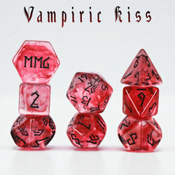 Vampiric Kiss Resin Dice Set (ONLINE ORDER ONLY)