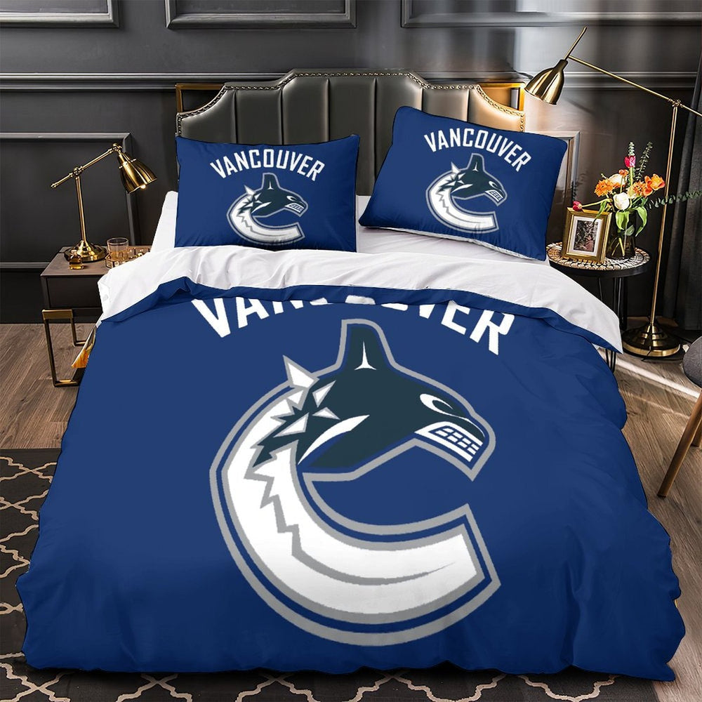 Vancouver Canucks Bedding Set Quilt Duvet Cover Without Filler (Online Order Only)
