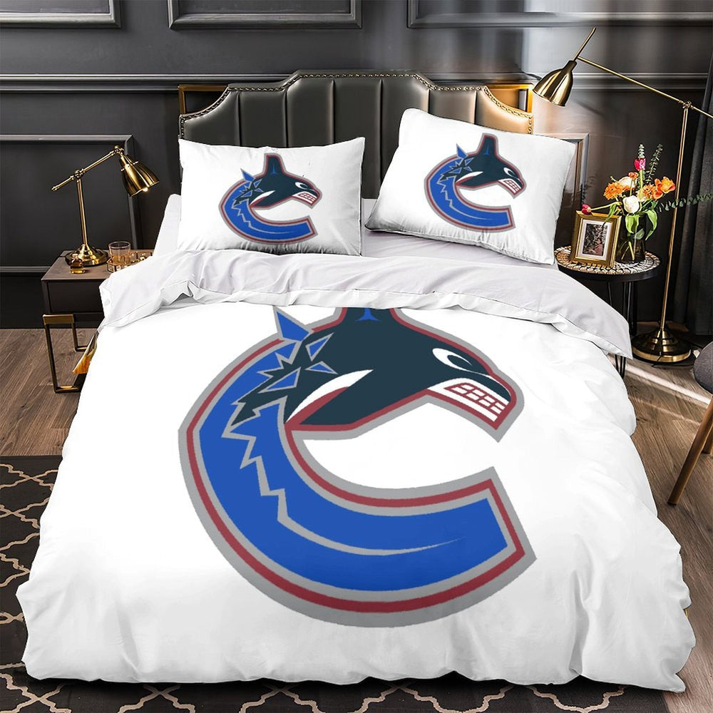 Vancouver Canucks Bedding Set Quilt Duvet Cover Without Filler (Online Order Only)