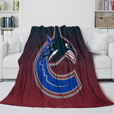 Vancouver Canucks Blanket Flannel Throw Kids Room Decoration (Online Order Only)