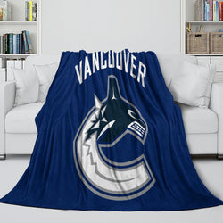 Vancouver Canucks Blanket Flannel Throw Kids Room Decoration (Online Order Only)