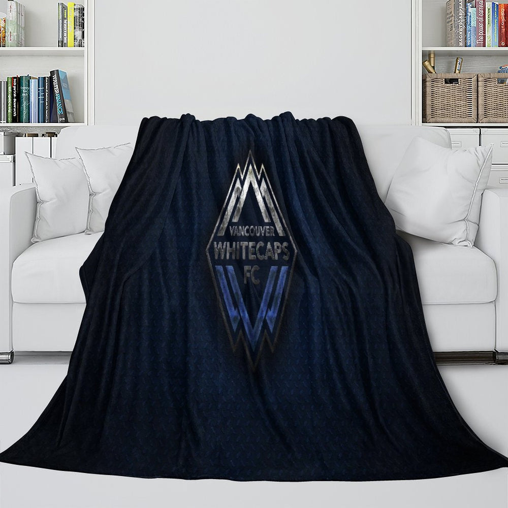 Vancouver Whitecaps FC Blanket Flannel Fleece Throw Room Decoration (Online Order Only)
