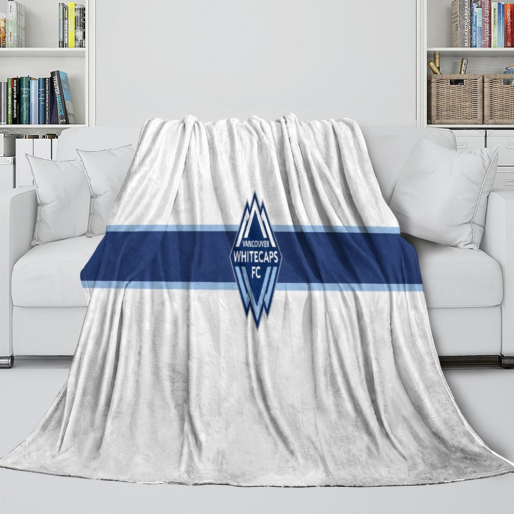 Vancouver Whitecaps FC Blanket Flannel Fleece Throw Room Decoration (Online Order Only)