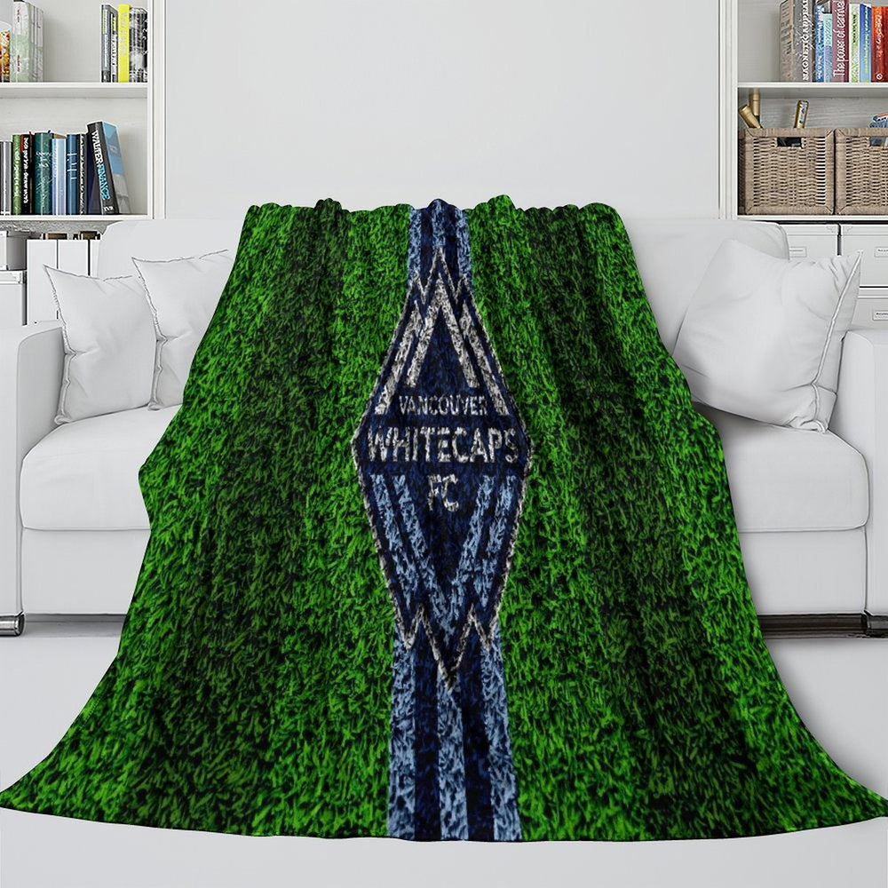 Vancouver Whitecaps FC Blanket Flannel Fleece Throw Room Decoration (Online Order Only)