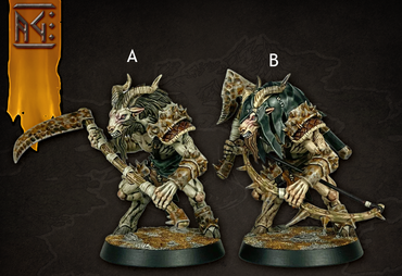 3D Printed Artisan Guild Vanguard Gobar Warrior 28mm 32mm (Online Only)