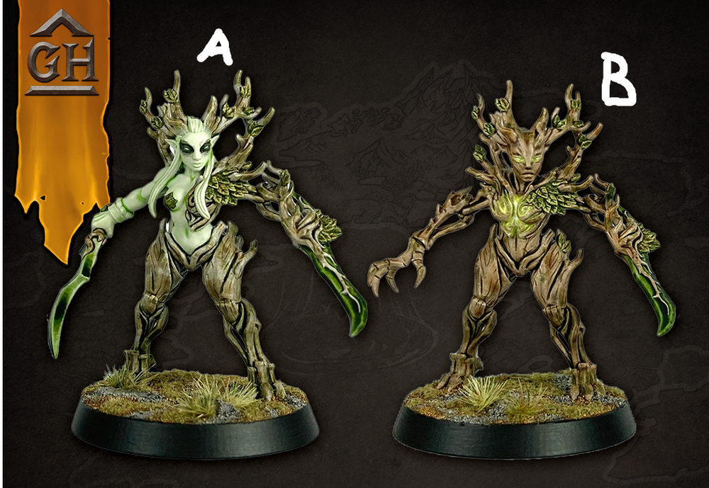 3D Printed Artisan Guild Vanguard Barkwraith Spriggan 28mm 32mm (Online Only)