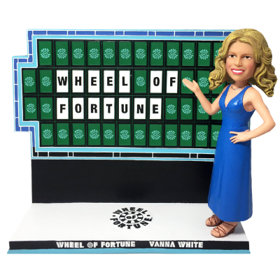 Wheel of Fortune Pat Sajak and Vanna White Bobbleheads (ONLINE ORDER ONLY)
