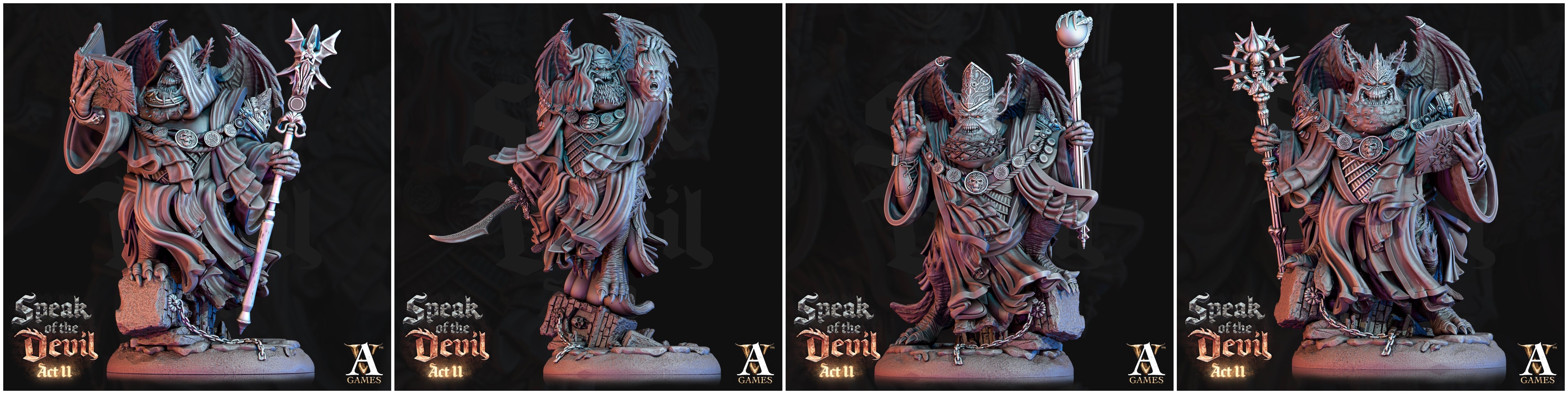 3D Printed Archvillain Games Varicite Devil Speak of the Devil Act II 28 32mm D&D (Online Only)