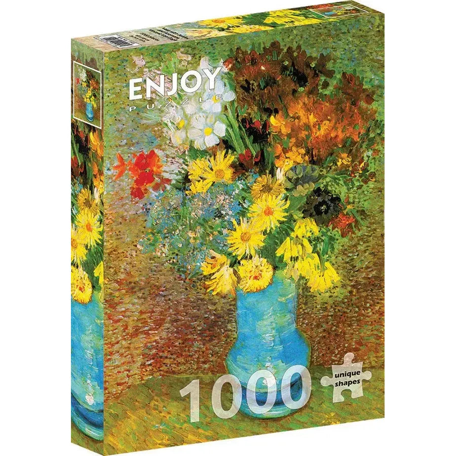 Vase with Daisies & Anemones by Van Gogh 1000 Piece Jigsaw Puzzle Enjoy (ONLINE ORDER ONLY)