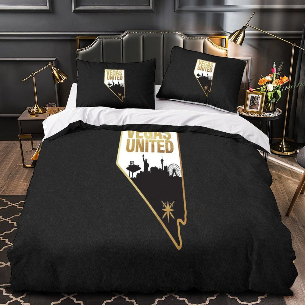 Vegas Golden Knights Bedding Set Quilt Duvet Cover Without Filler (Online Order Only)