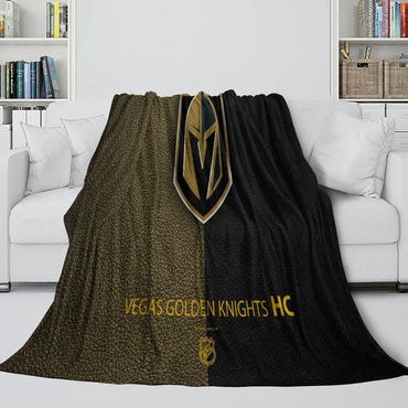 Vegas Golden Knights Blanket Flannel Throw Kids Room Decoration (Online Order Only)