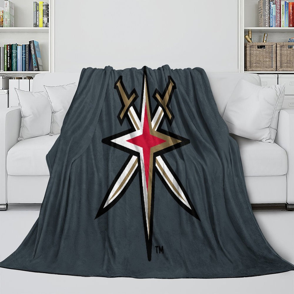 Vegas Golden Knights Blanket Flannel Throw Kids Room Decoration (Online Order Only)