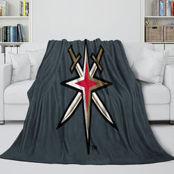 Vegas Golden Knights Blanket Flannel Throw Kids Room Decoration (Online Order Only)