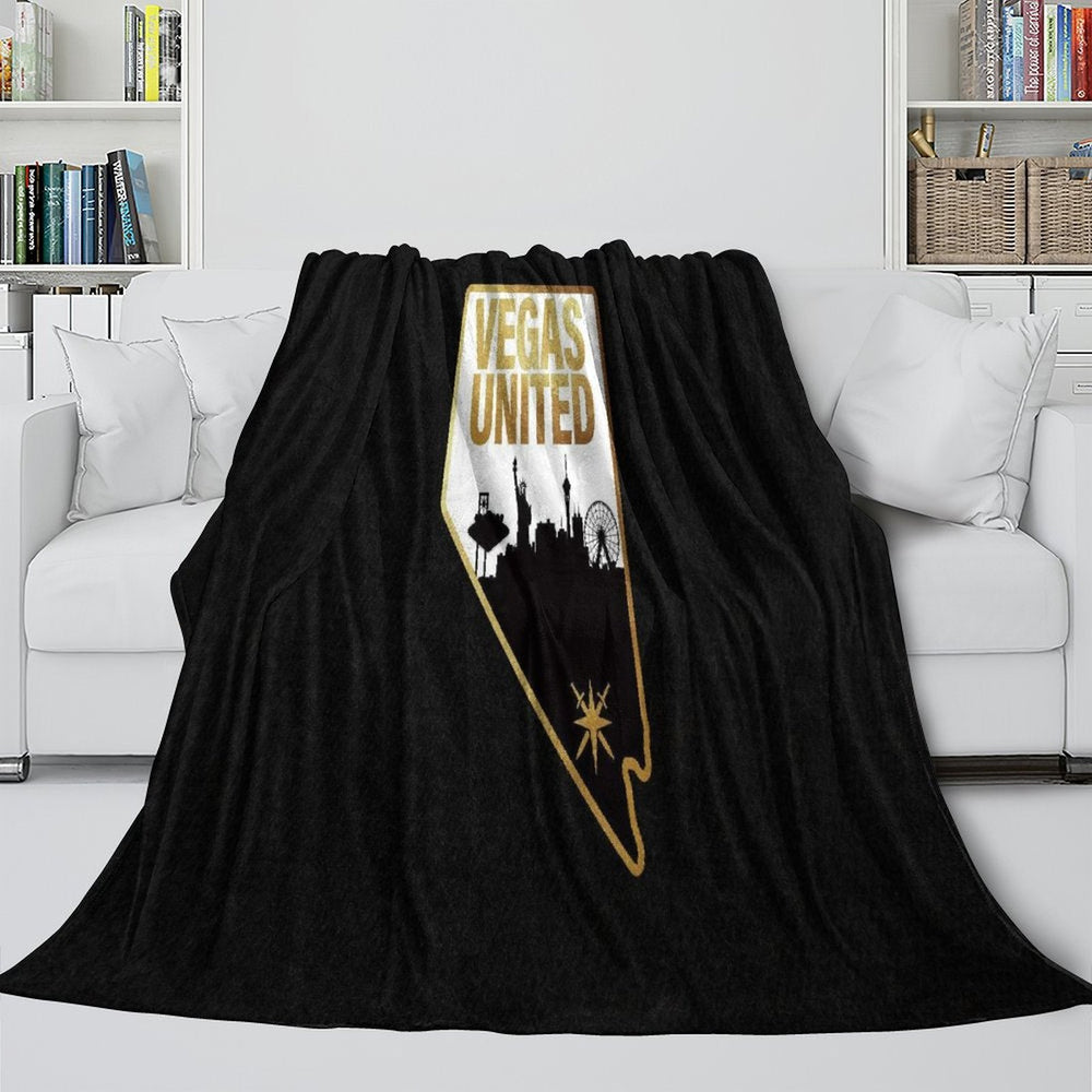 Vegas Golden Knights Blanket Flannel Throw Kids Room Decoration (Online Order Only)