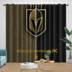 Vegas Golden Knights Curtains Blackout Window Drapes Room Decoration (Online Order Only)