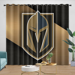 Vegas Golden Knights Curtains Blackout Window Drapes Room Decoration (Online Order Only)