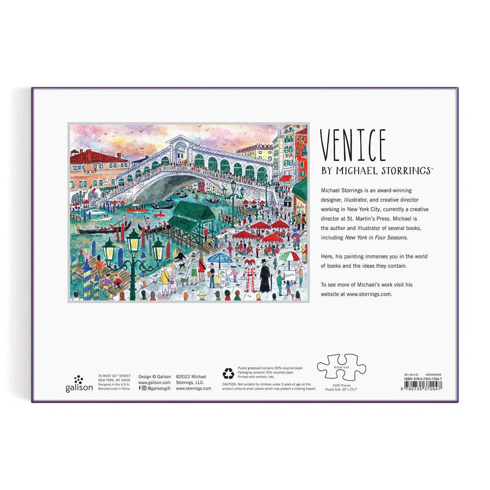 Venice 1500 Piece Jigsaw Puzzle Galison (ONLINE ORDER ONLY)