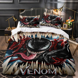 Venom Let There Be Carnage Cosplay Bedding Set Duvet Covers Bed Sets (Online Order Only)
