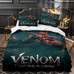 Venom Let There Be Carnage Cosplay Bedding Set Duvet Covers Bed Sets (Online Order Only)