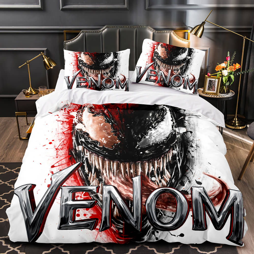 Venom Let There Be Carnage Cosplay Bedding Set Duvet Covers Bed Sets (Online Order Only)
