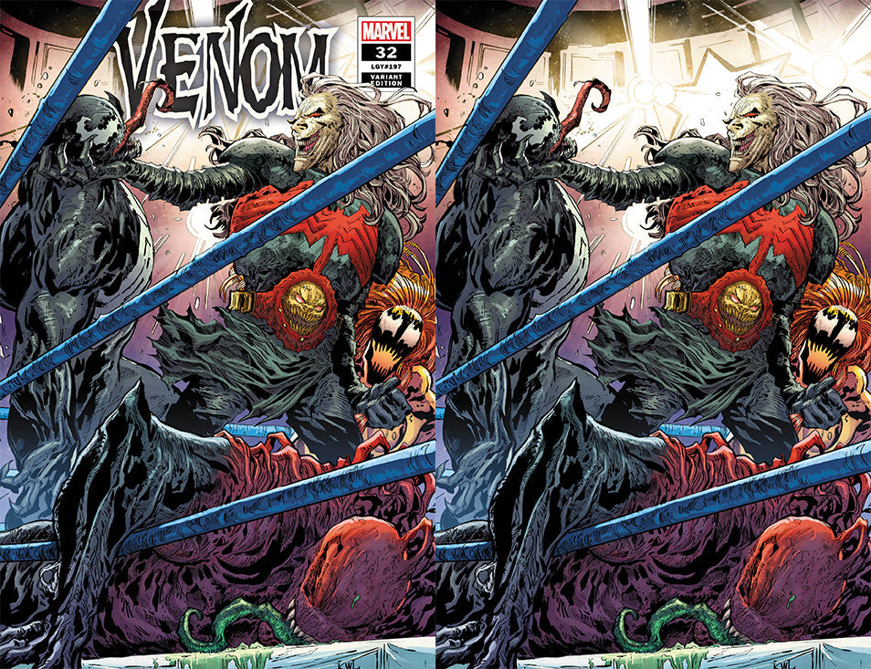 Venom #32 Ken Lashley Knull Wrestling Variant KIB (01/06/2021) Marvel Trad + Virgin Set (ONLINE ORDER ONLY)
