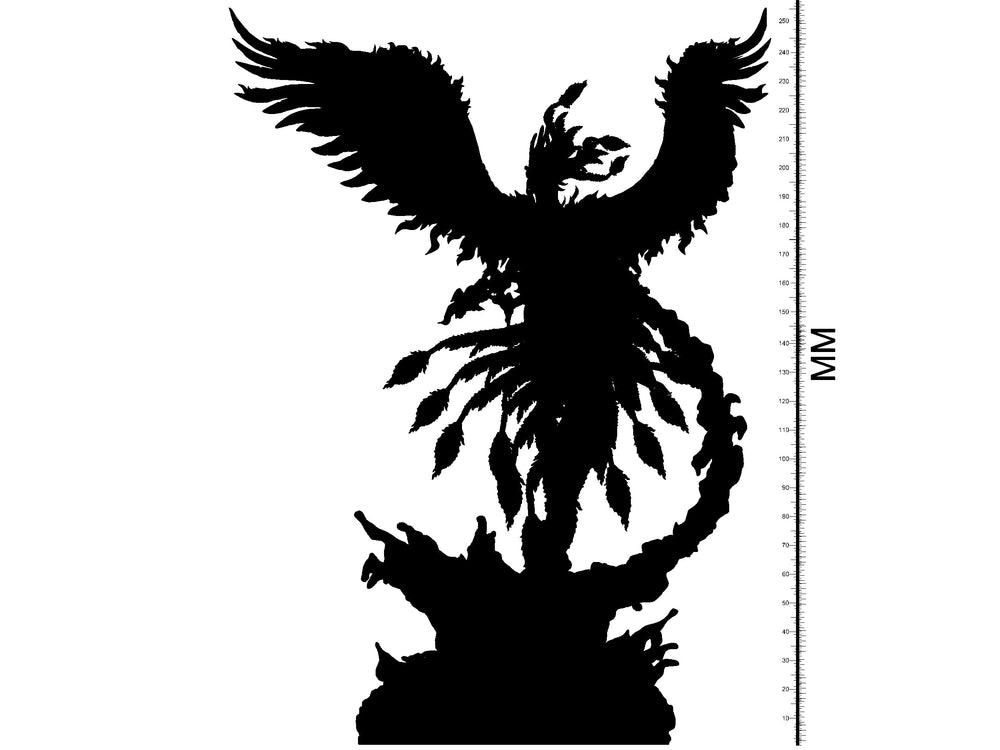 3D Printed Clay Cyanide Vermillion Bird 28mm 32mm D&D (Online Only)