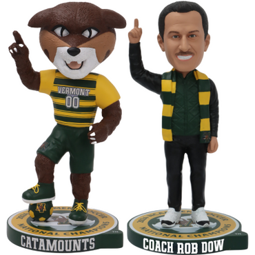 Vermont Catamounts 2024 NCAA Men's Soccer National Champions Bobblehead Set (Presale) (ONLINE ORDER ONLY)