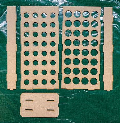 Vertical Paint Rack, Half - 26mm, For Vallejo and Army Painter Style Dropper Bottles (Online Order Only) (Online Order Only)