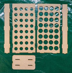 Vertical Paint Rack, Half - 26mm, For Vallejo and Army Painter Style Dropper Bottles (Online Order Only) (Online Order Only)