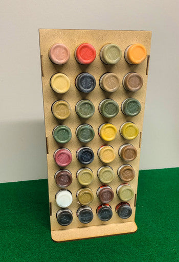Vertical Paint Rack, Half - 26mm, For Vallejo and Army Painter Style Dropper Bottles (Online Order Only) (Online Order Only)