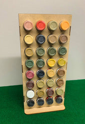 Vertical Paint Rack, Half - 26mm, For Vallejo and Army Painter Style Dropper Bottles (Online Order Only) (Online Order Only)