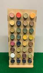 Vertical Paint Rack, Half - 26mm, For Vallejo and Army Painter Style Dropper Bottles (Online Order Only) (Online Order Only)