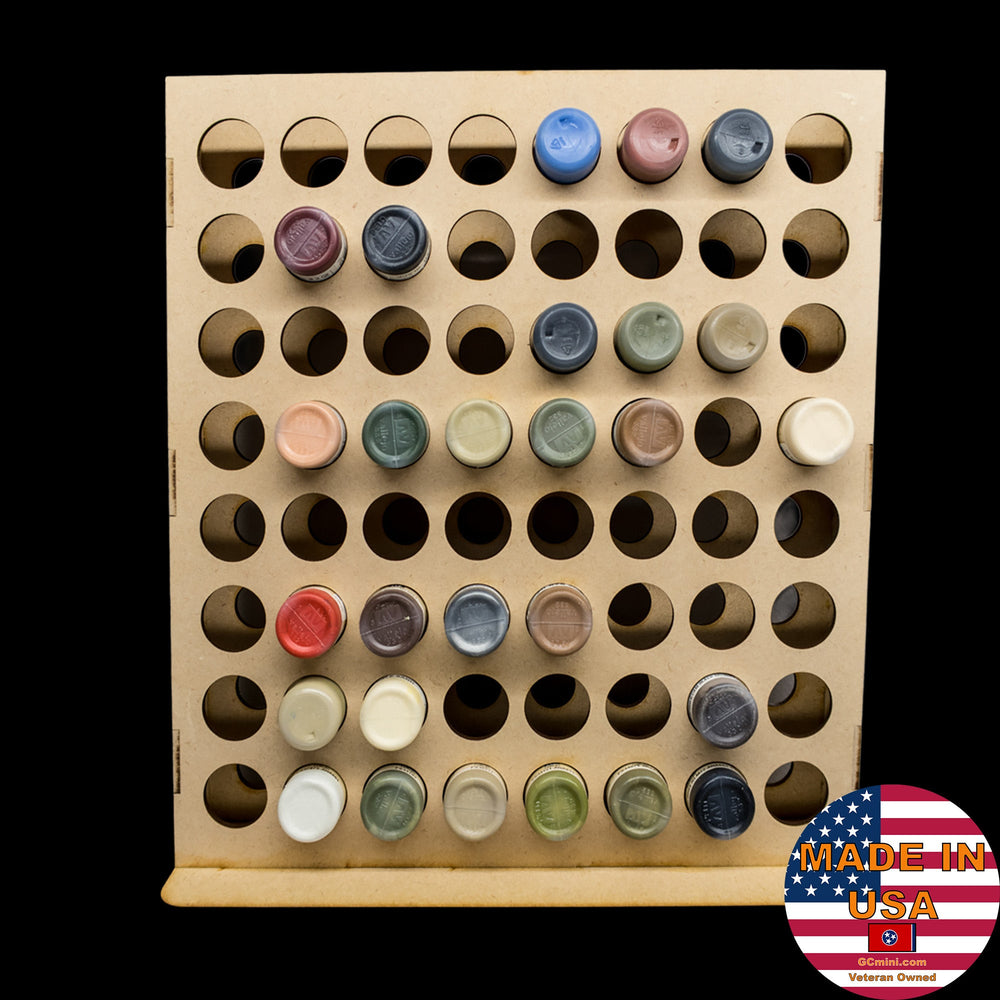 Vertical Paint Rack - 26mm, For Vallejo and Army Painter Style Dropper Bottles (Online Order Only) (Online Order Only)