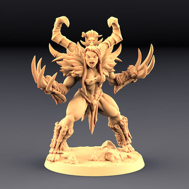 3D Printed Artisan Guild Vesdra the Shaman Orc Barbarians Set  28mm 32mm (Online Only)